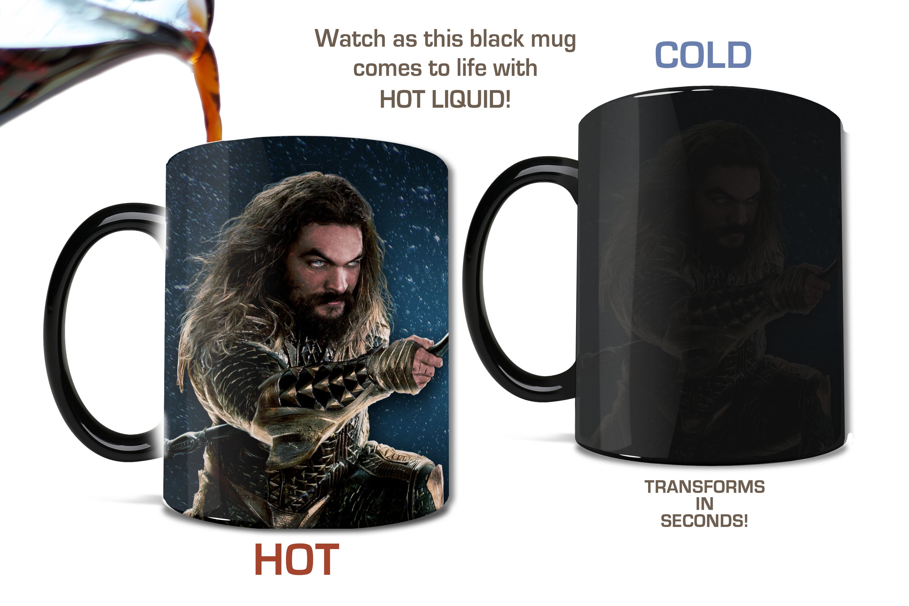 Justice League (Aquaman Logo) Morphing Mugs®  Heat-Sensitive Mug MMUG704
